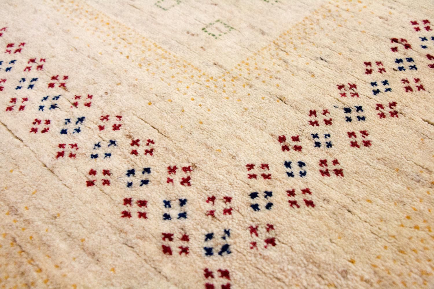 Gabbeh Teppich - Loribaft Indus 250 x 200 cm - beige