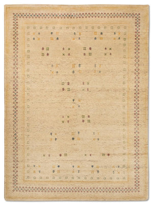 Gabbeh Teppich - Loribaft Indus 400 x 300 cm - beige