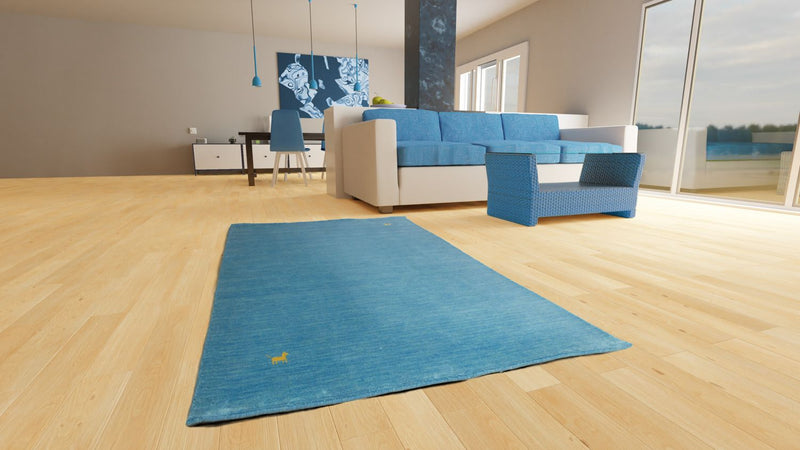 Gabbeh Teppich - Indus 250 x 200 cm - hellblau