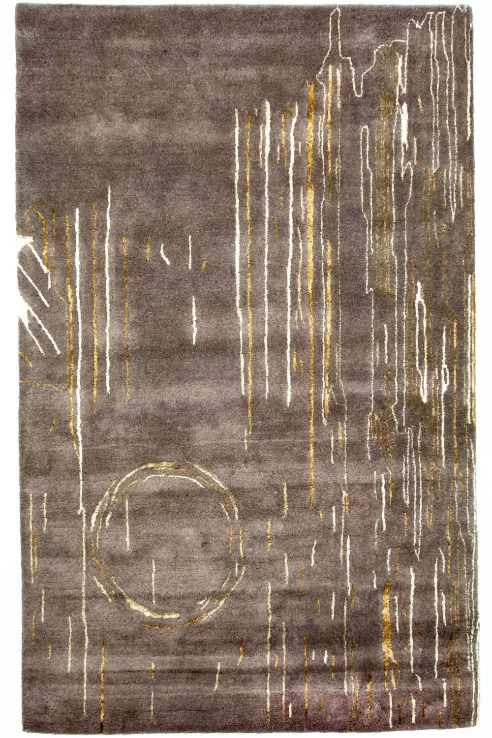 Designer Teppich 242 x 151 cm Wohnzimmer Teppich