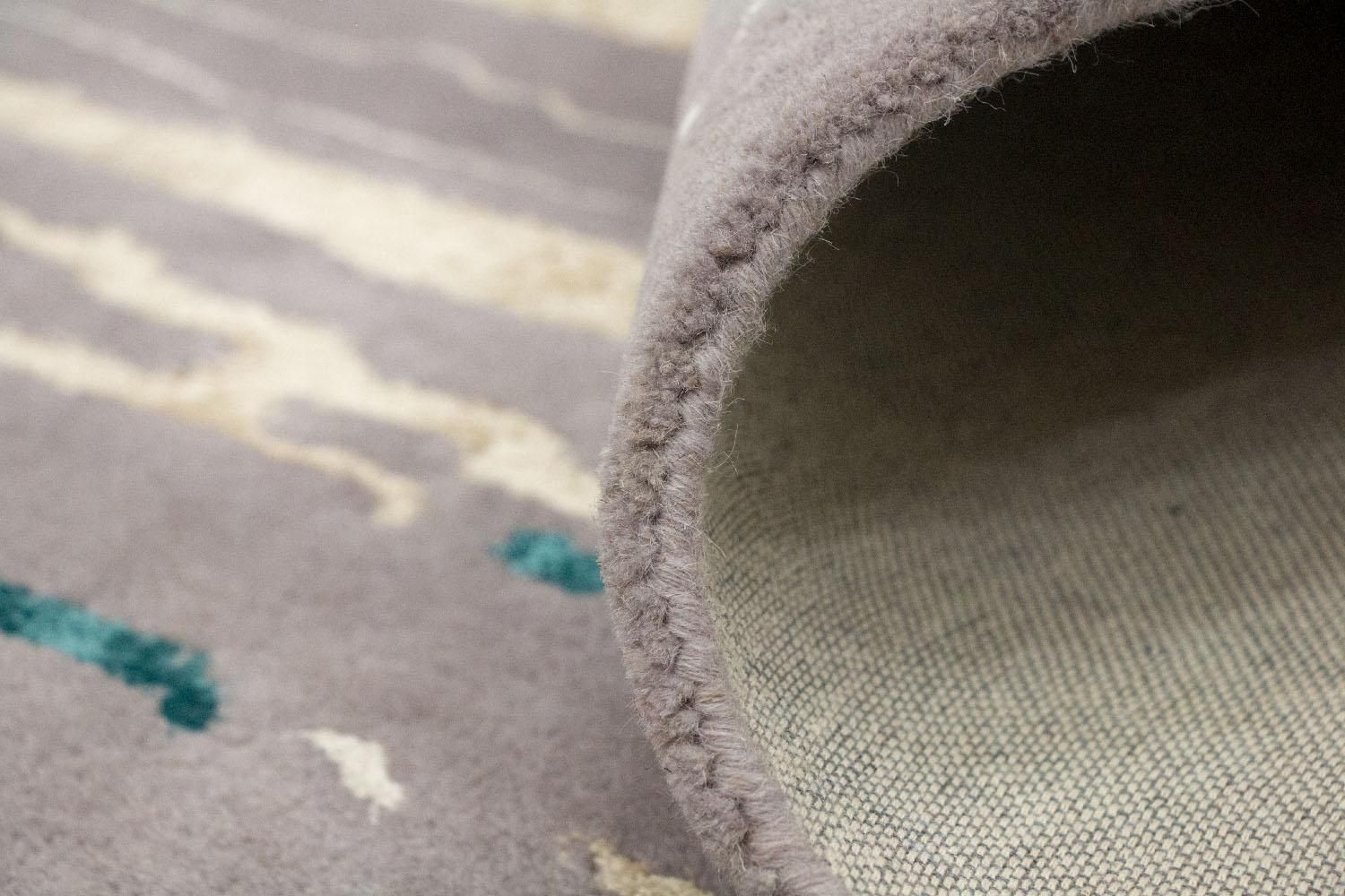 Designer Teppich 243 x 153 cm Wohnzimmer Teppich