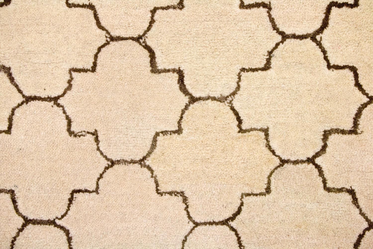 Wollteppich 245 x 156 cm Teppich Wohnzimmer