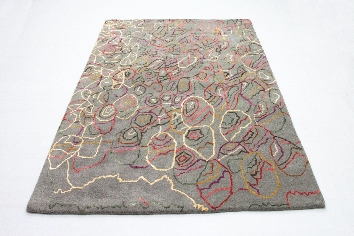 Designer Teppich 241 x 153 cm Teppich Wohnzimmer
