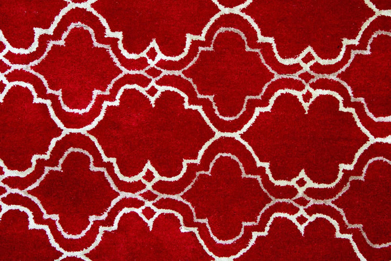 Wollteppich 240 x 152 cm Wohnzimmer Teppich
