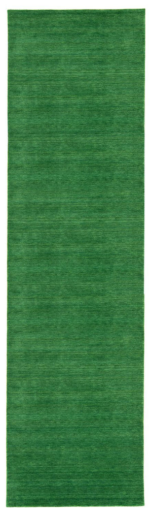 Gabbeh Teppich - Indus 400 x 80 cm - dunkelgrün