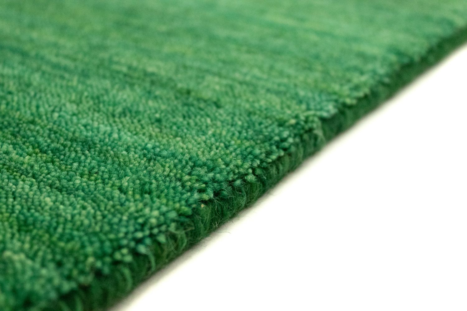 Gabbeh Teppich - Indus 400 x 80 cm - dunkelgrün