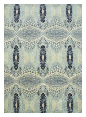 Wollteppich - 300 x 240 cm - hellblau