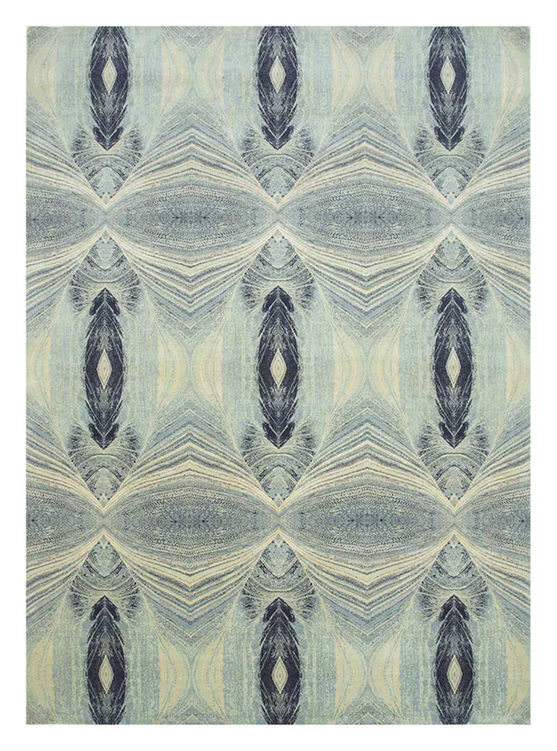 Wollteppich - 300 x 240 cm - hellblau