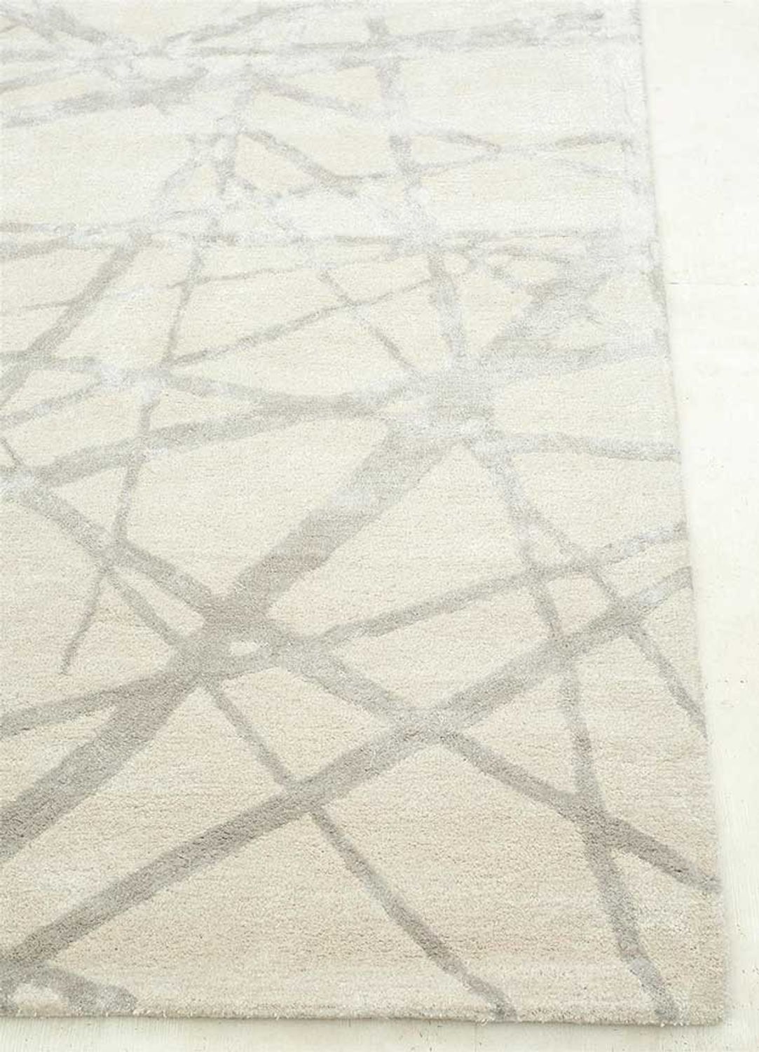 Wollteppich - 240 x 150 cm - creme