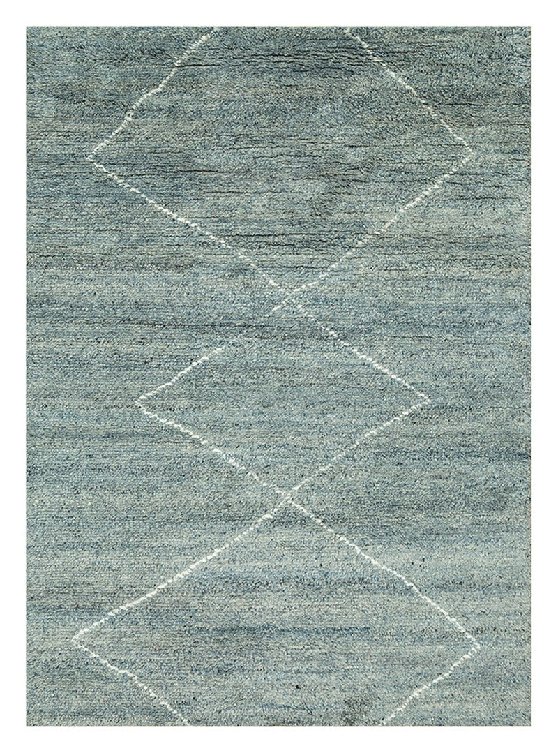 Wollteppich - 240 x 150 cm - petrolblau