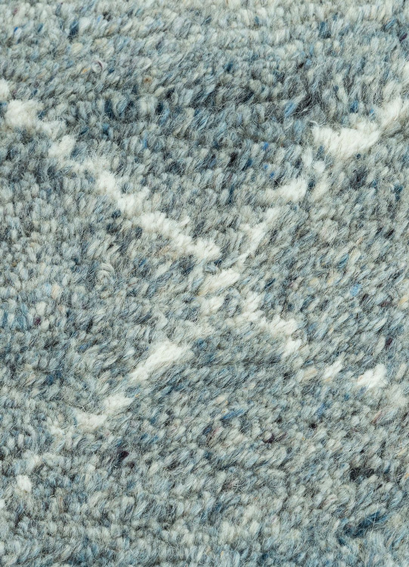 Wollteppich - 240 x 150 cm - petrolblau
