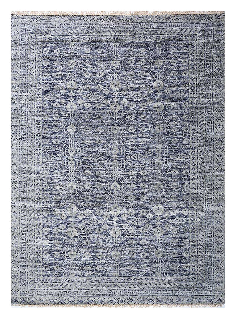 Wollteppich - 240 x 150 cm - blau