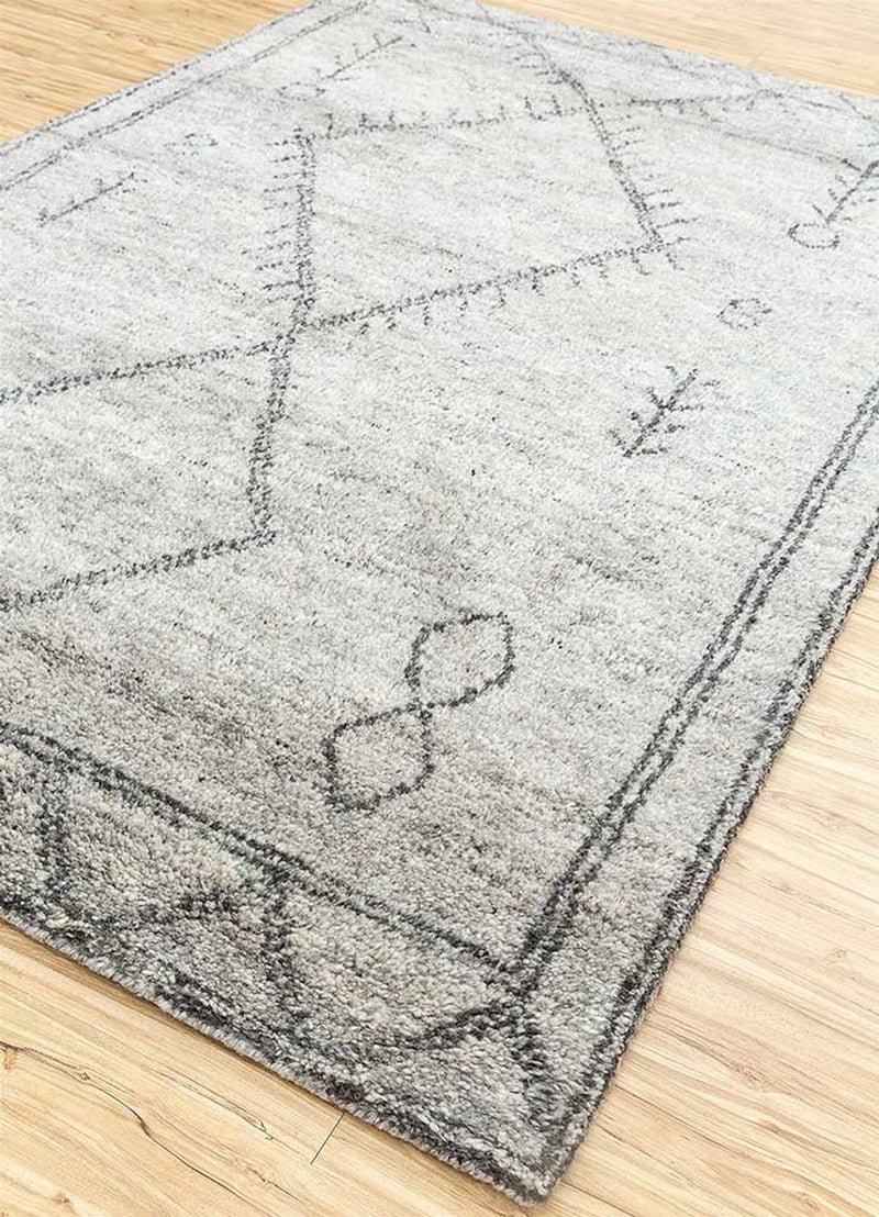 Wollteppich - 240 x 150 cm - beige