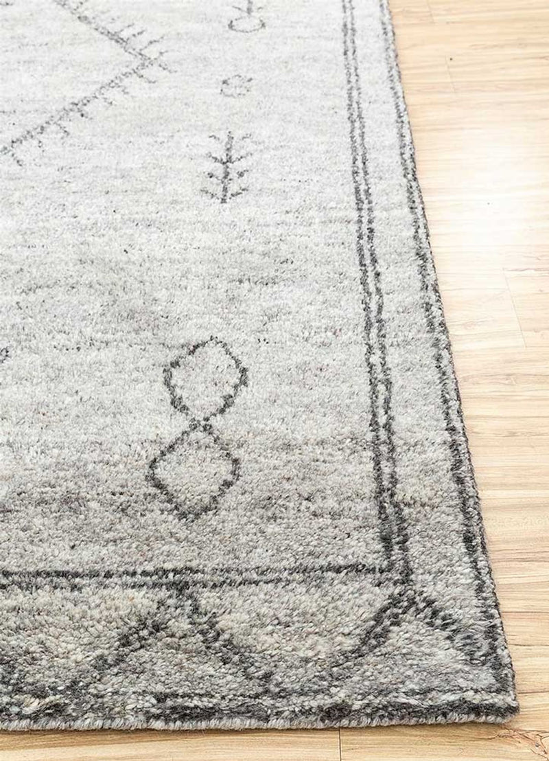 Wollteppich - 240 x 150 cm - beige