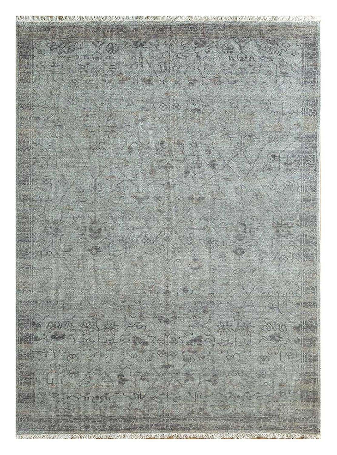 Wollteppich - 300 x 240 cm - lichtblau