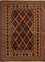 Wollteppich quadratisch  - 120 x 120 cm - gold