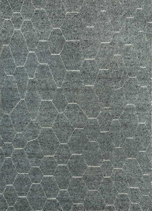 Wollteppich - 300 x 240 cm - grau