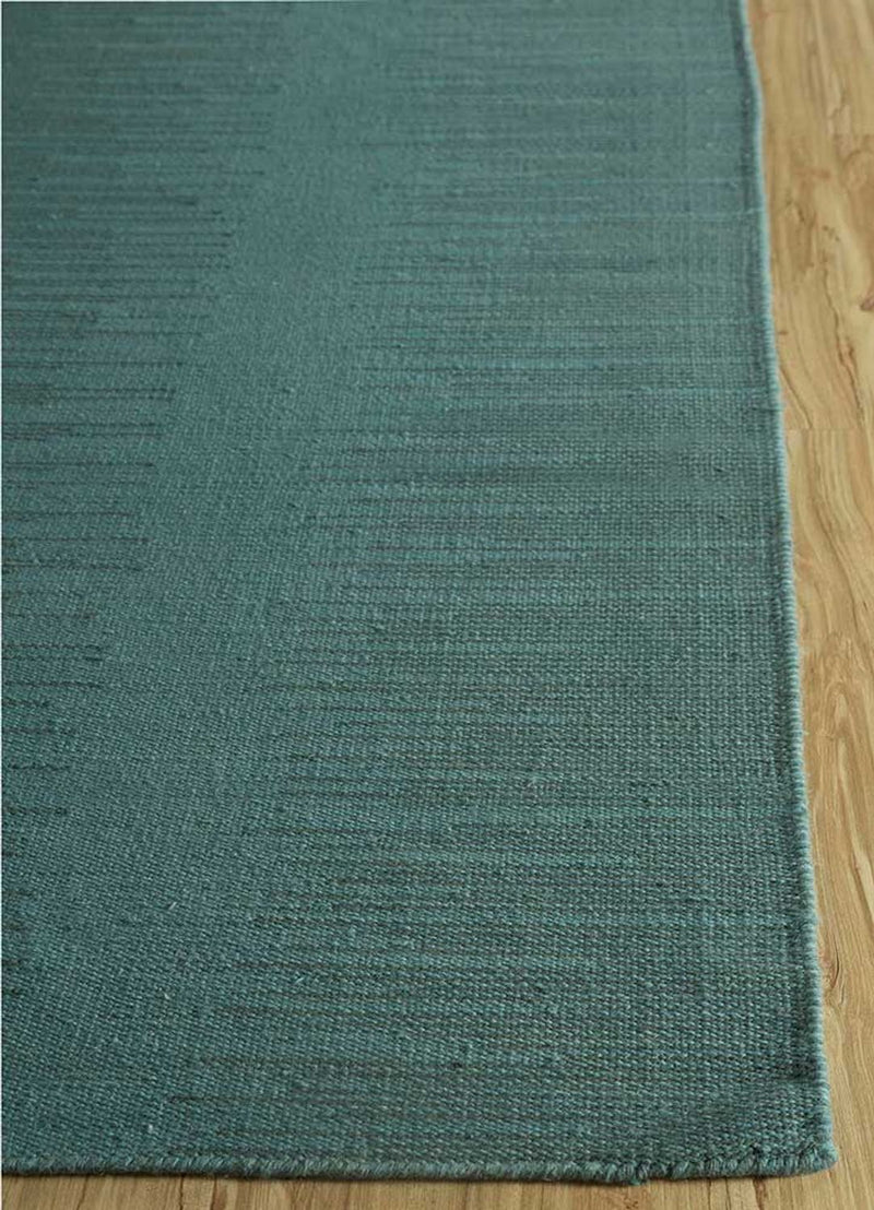 Wollteppich - 240 x 150 cm - dunkelgrün