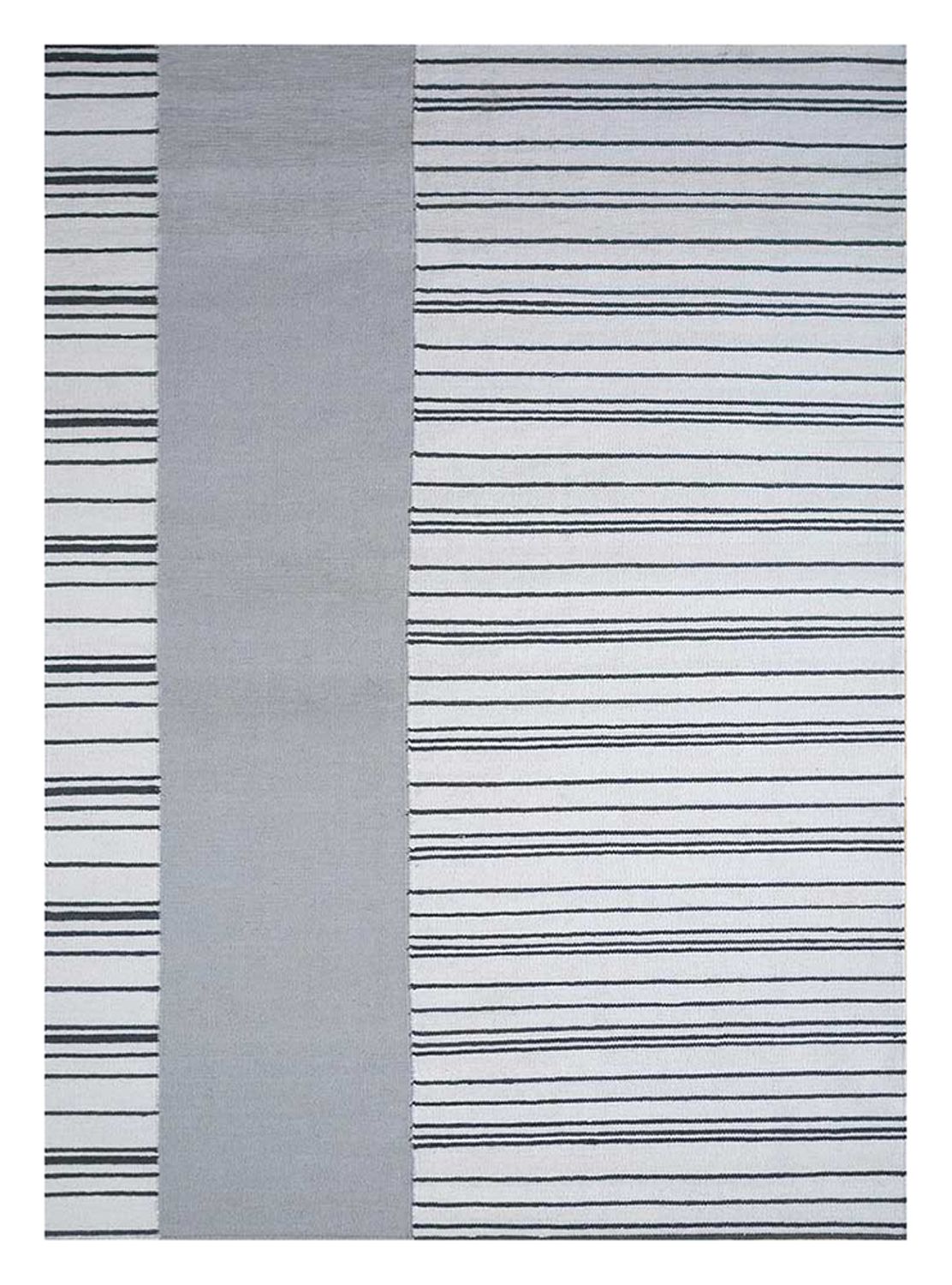 Wollteppich - 240 x 150 cm - hellgrau