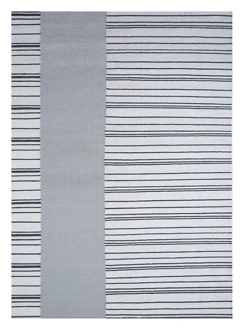 Wollteppich - 240 x 150 cm - hellgrau