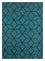 Wollteppich - 240 x 150 cm - seeblau