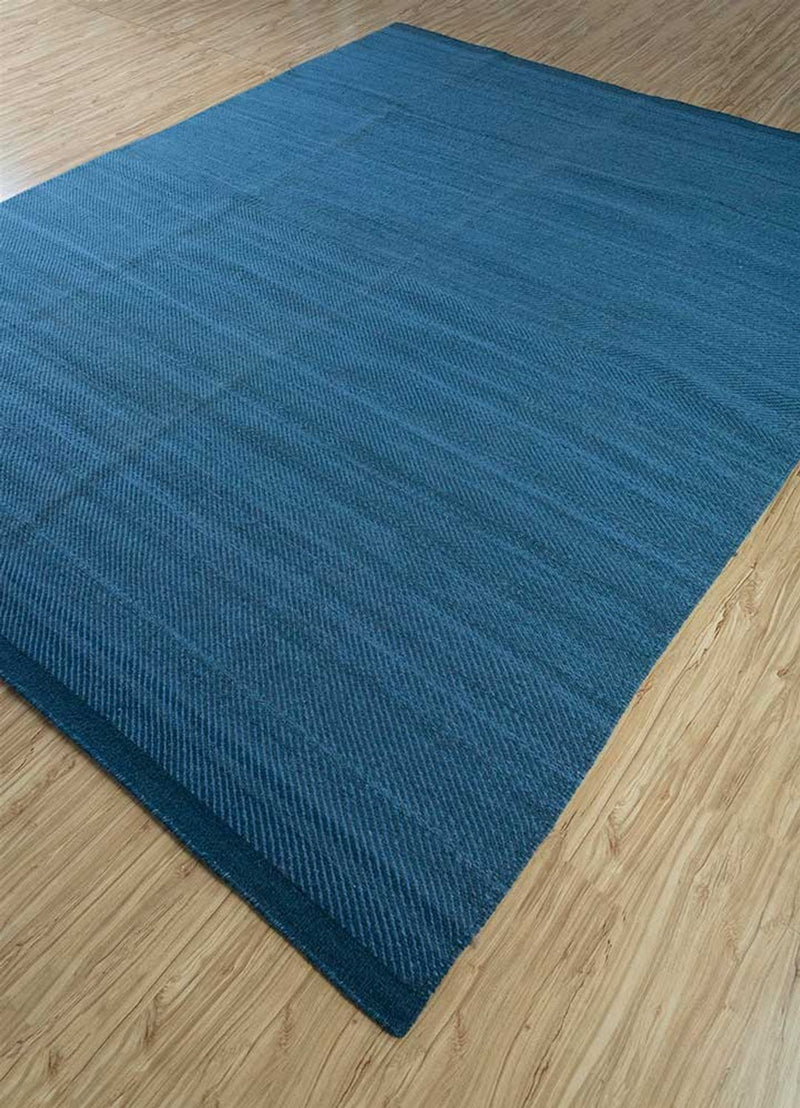 Wollteppich - 300 x 240 cm - blau