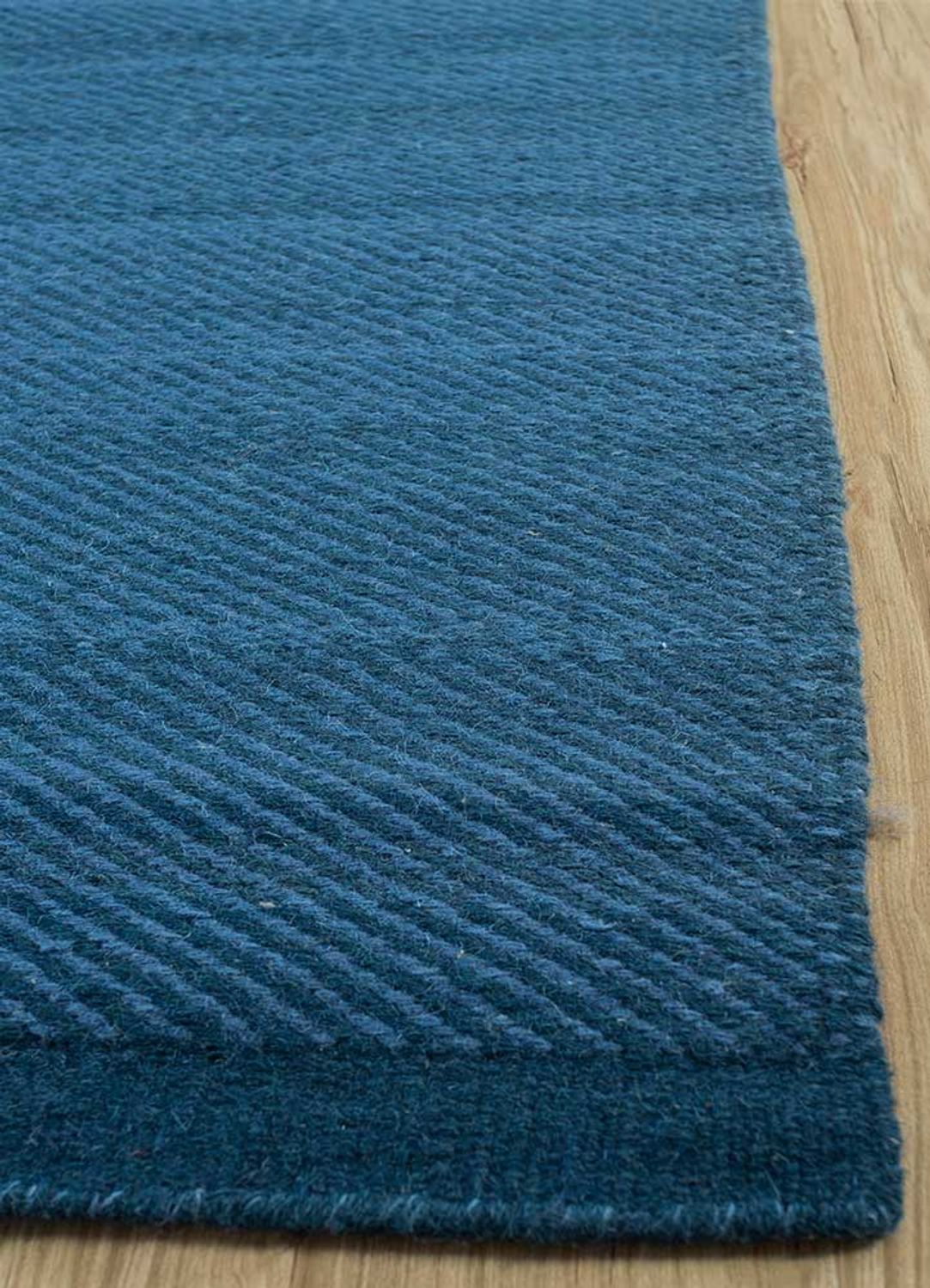 Wollteppich - 300 x 240 cm - blau