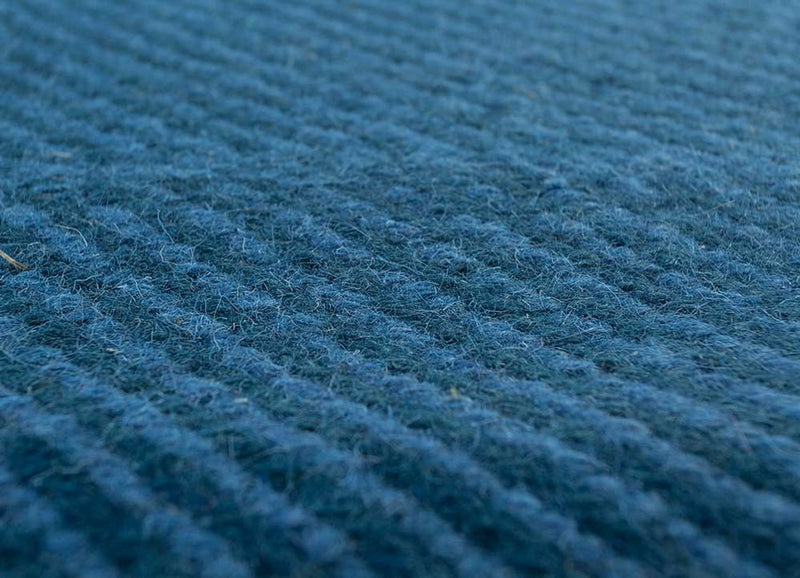 Wollteppich - 300 x 240 cm - blau