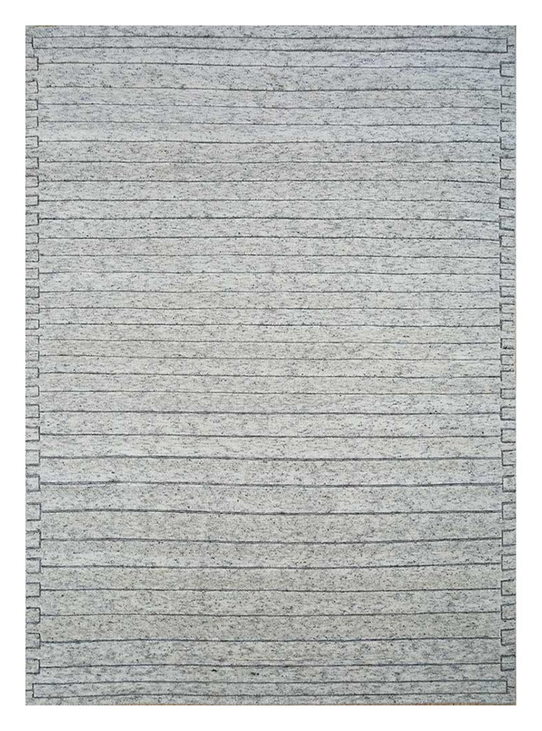Wollteppich - 300 x 240 cm - grau