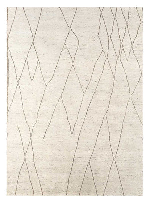 Wollteppich - 300 x 240 cm - naturweiß