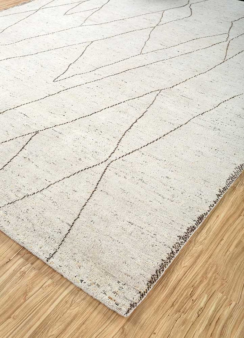 Wollteppich - 300 x 240 cm - naturweiß