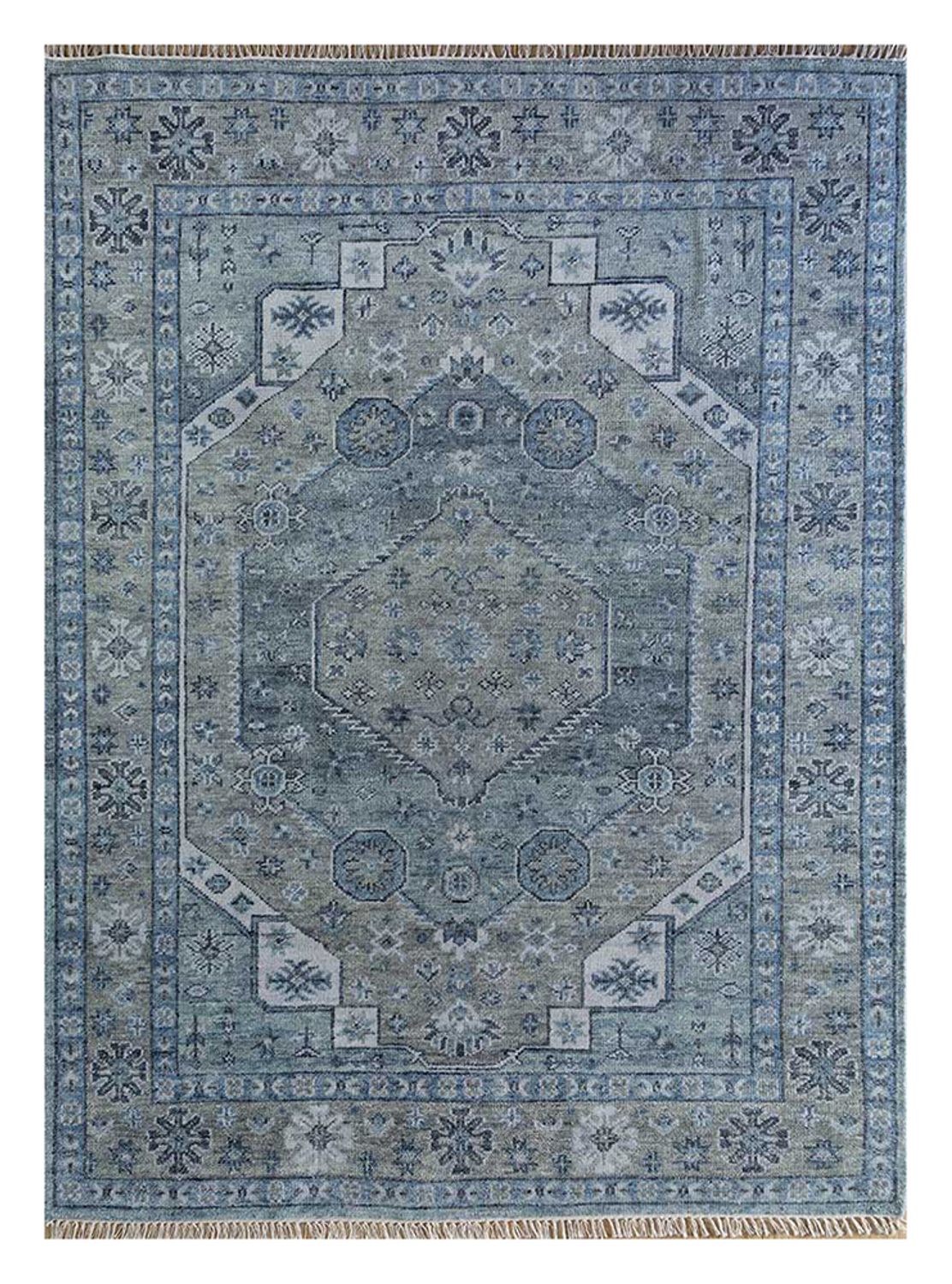 Wollteppich - 300 x 200 cm - dunkelblau