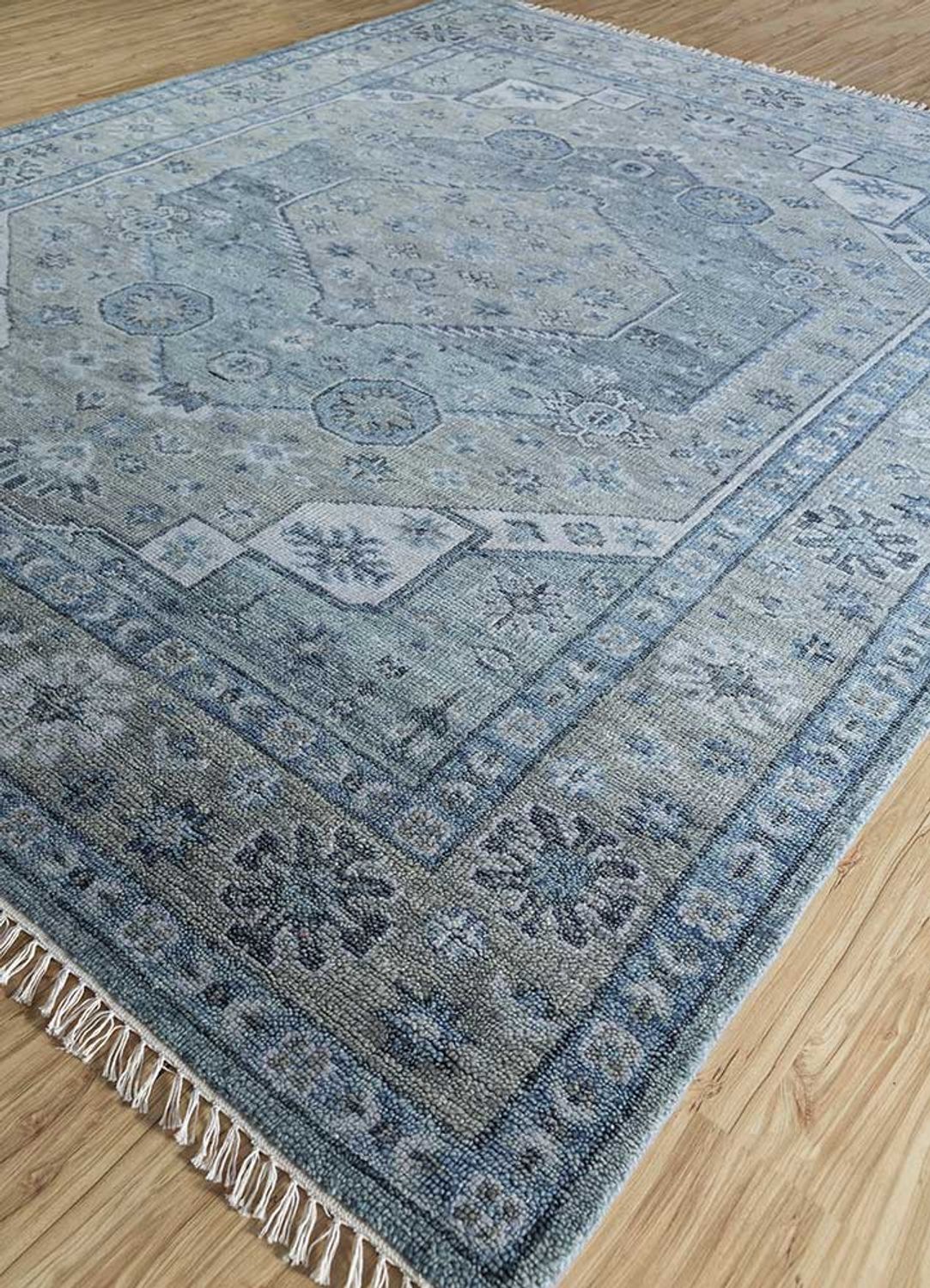 Wollteppich - 300 x 200 cm - dunkelblau