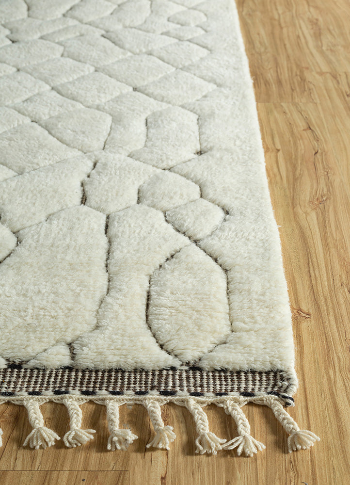 Wollteppich - 300 x 200 cm - creme