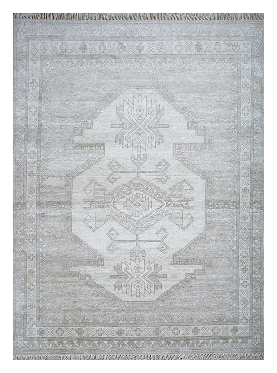 Wollteppich - 300 x 240 cm - hellgrau
