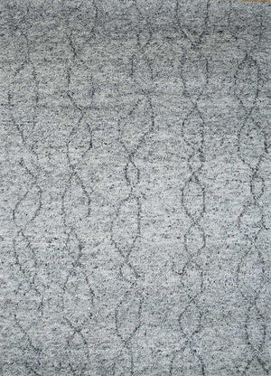 Wollteppich - 240 x 150 cm - hellgrau