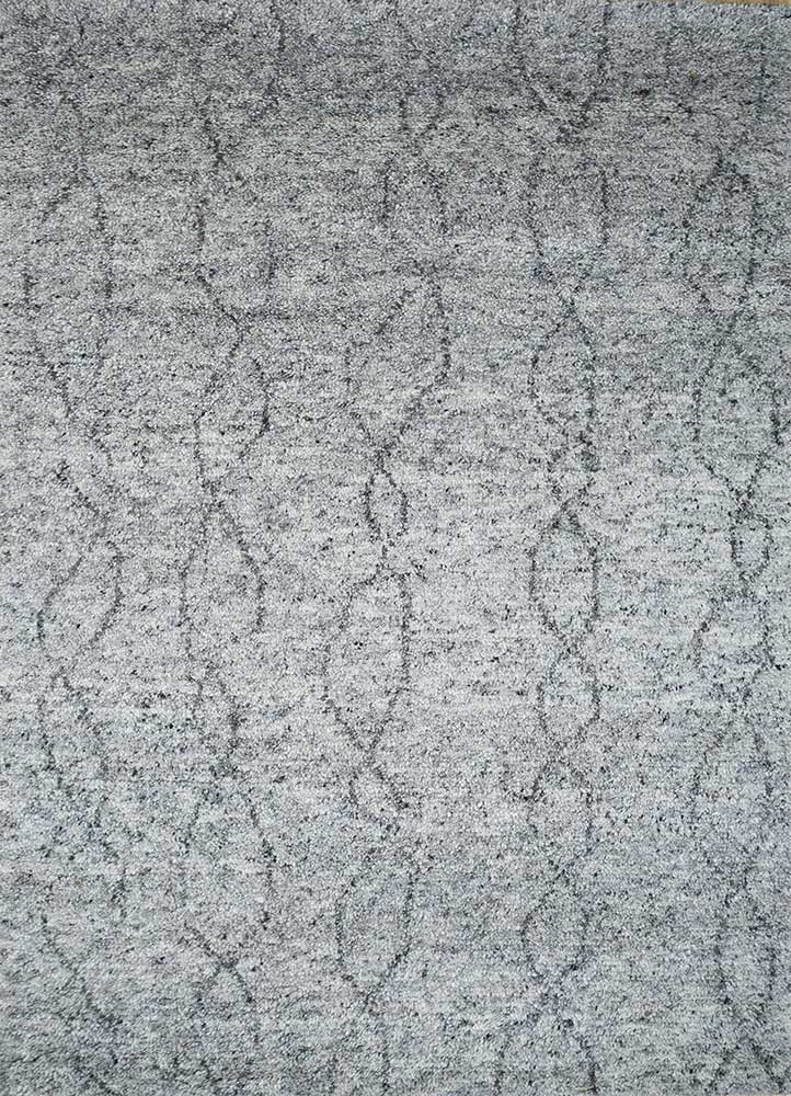 Wollteppich - 240 x 150 cm - hellgrau