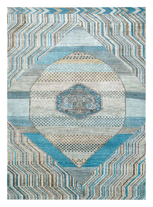 Wollteppich - 240 x 150 cm - mehrfarbig