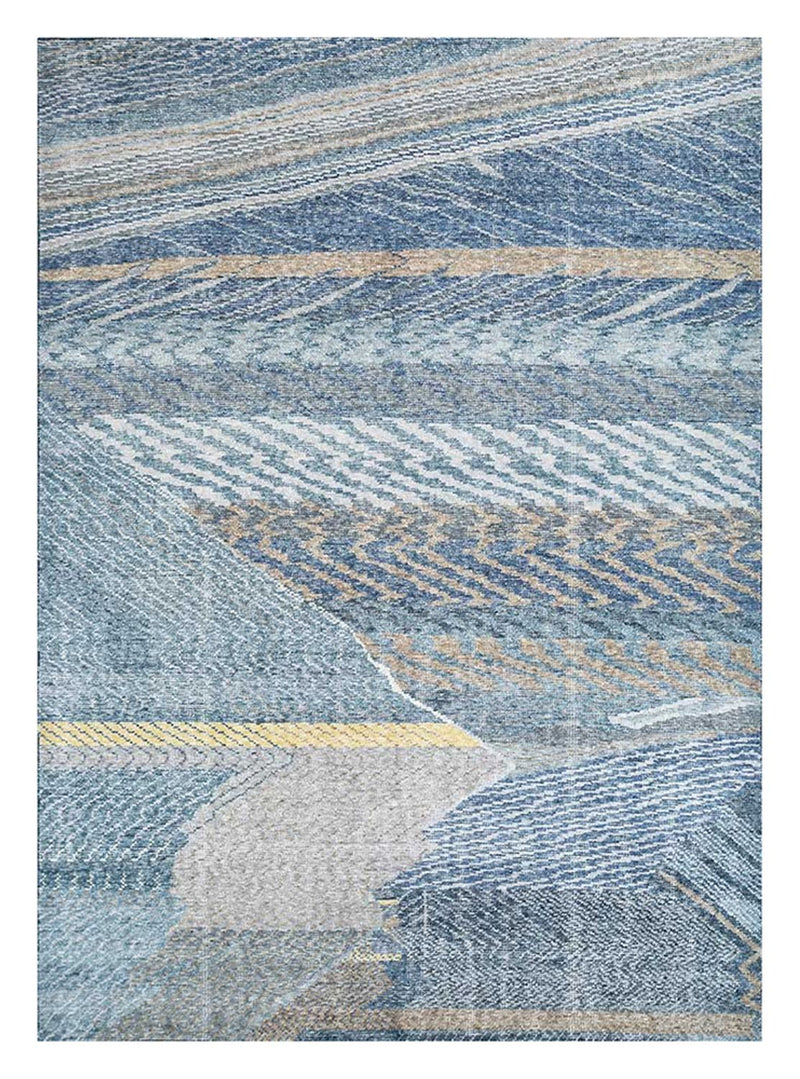 Wollteppich - 240 x 150 cm - dunkelblau