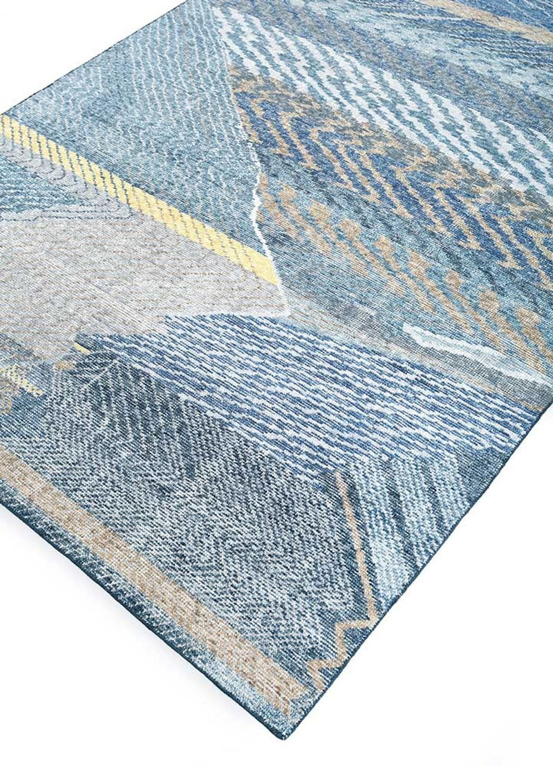 Wollteppich - 240 x 150 cm - dunkelblau