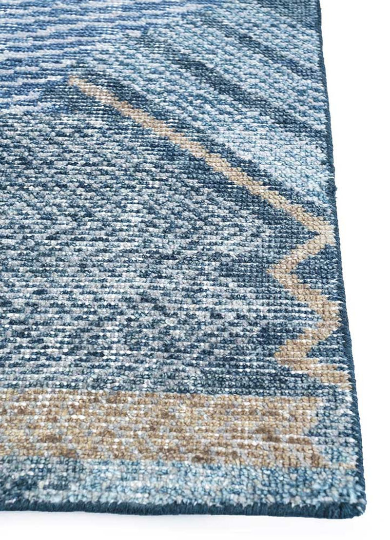 Wollteppich - 240 x 150 cm - dunkelblau