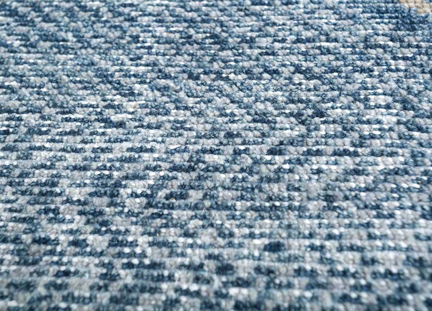 Wollteppich - 240 x 150 cm - dunkelblau