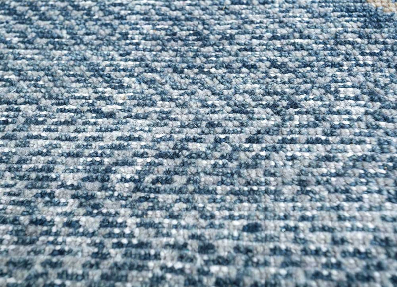 Wollteppich - 240 x 150 cm - dunkelblau