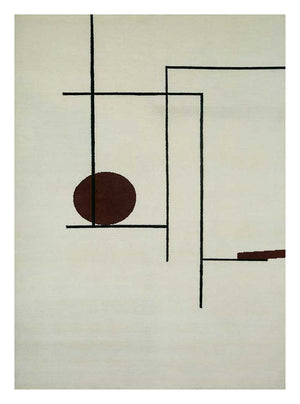 Wollteppich - 270 x 180 cm - hellgrau
