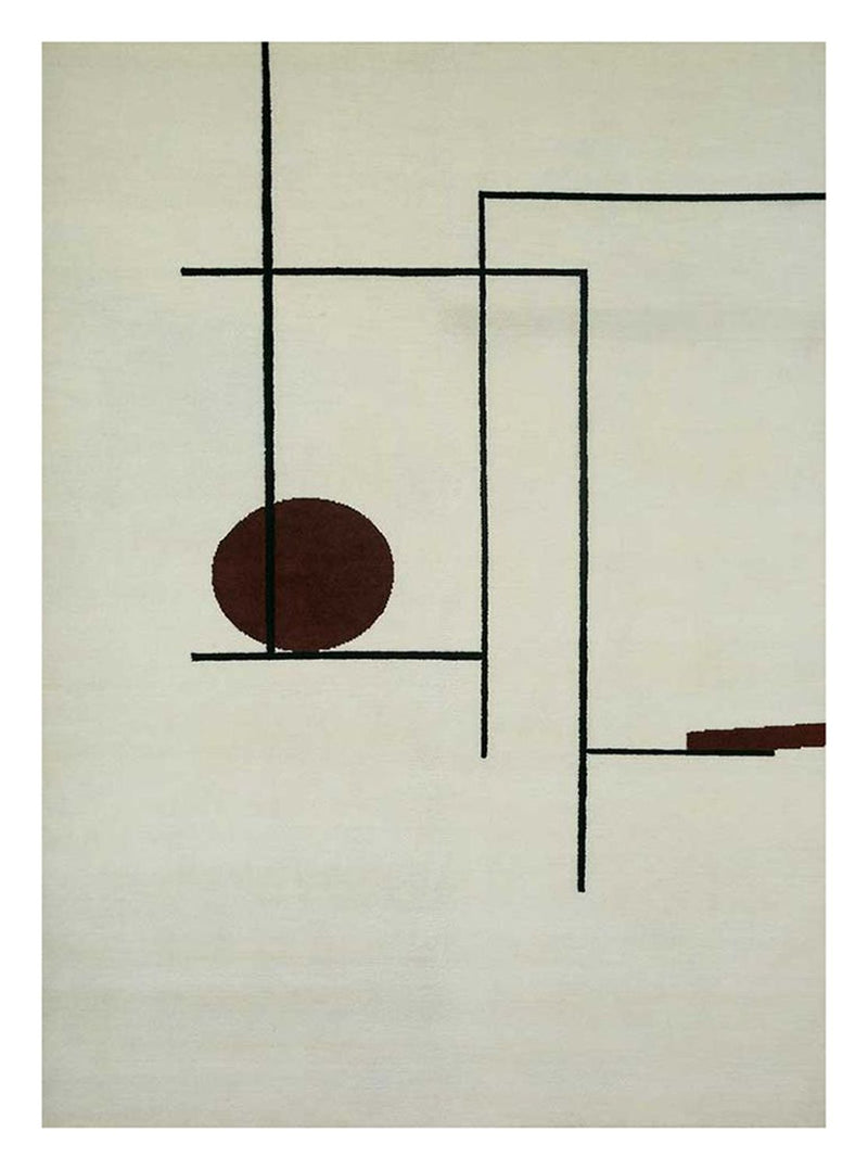 Wollteppich - 270 x 180 cm - hellgrau