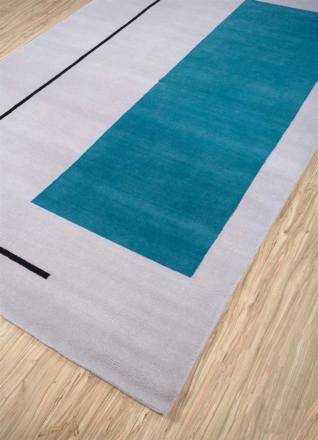 Wollteppich - 300 x 240 cm - dunkelgrau