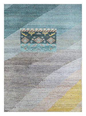 Wollteppich - 240 x 150 cm - mehrfarbig