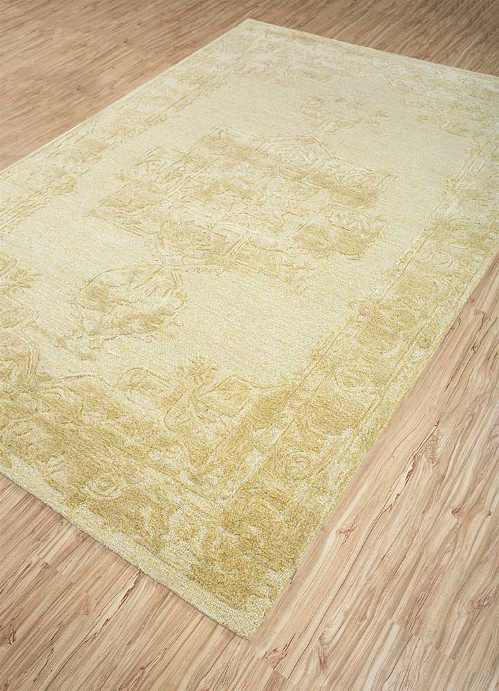 Wollteppich - 270 x 180 cm - gold
