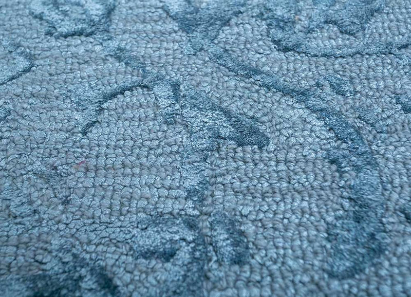 Wollteppich - 270 x 180 cm - blau