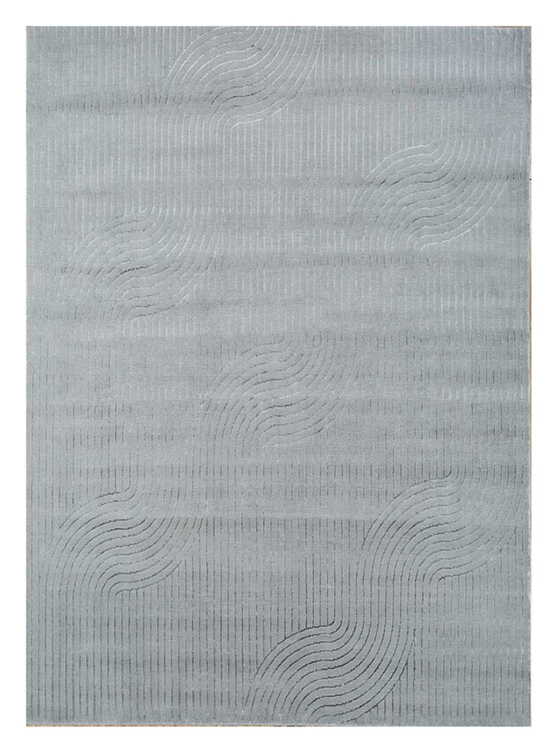 Wollteppich - 300 x 240 cm - grau